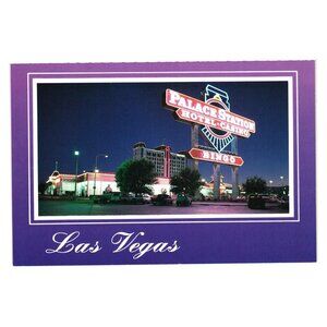 Palace Station Hotel Casino Vintage Postcard Las Vegas Nevada Gambling Vacation